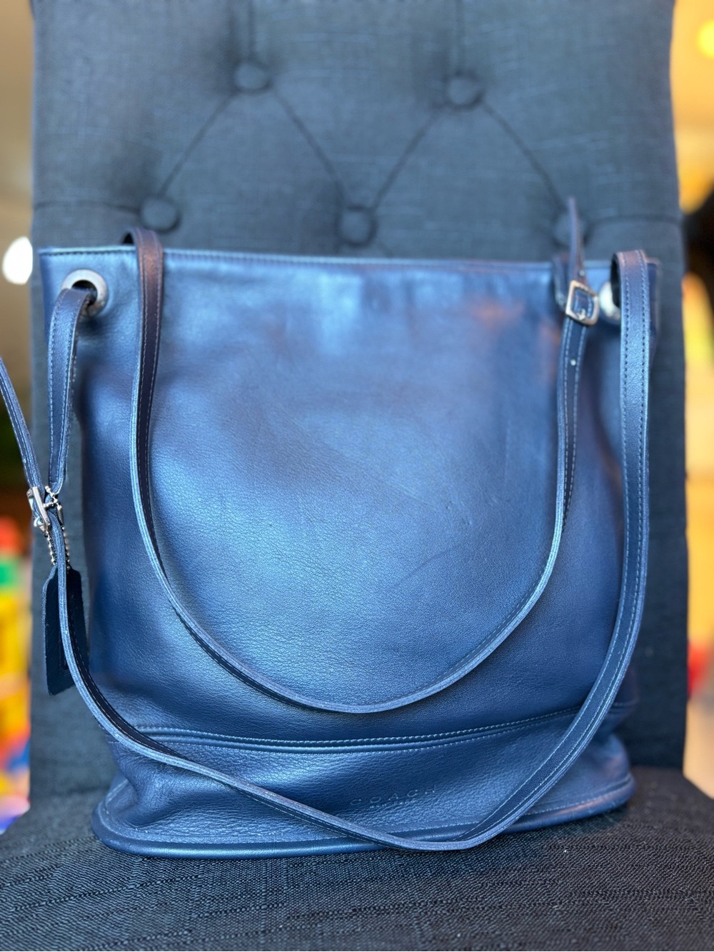 Vintage Coach Rare Navy Westport Hobo Bag from Costa Rica, Style 4242
